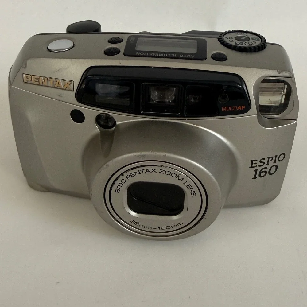 Pentax Espio 160 35mm Film Camera 38-160mm Zoom Multi AF w/ Case Tested